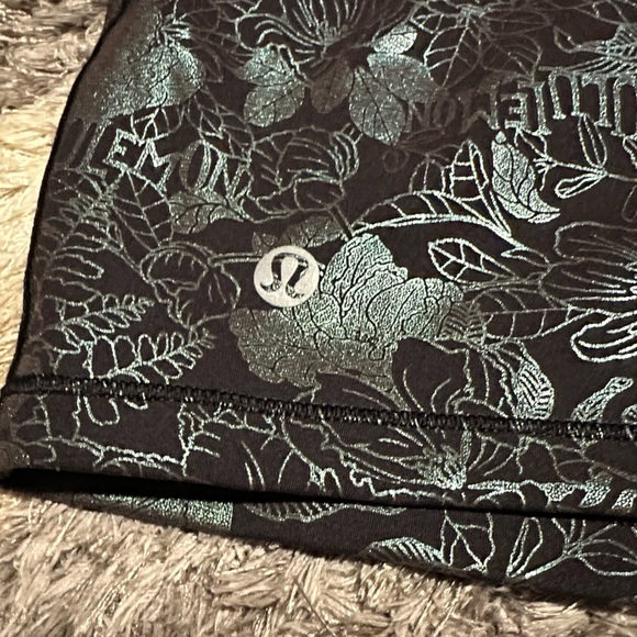 Lululemon sz 8 Wunder Train Cropped long Sleeve Foil Short Top New - Picture 8 of 8